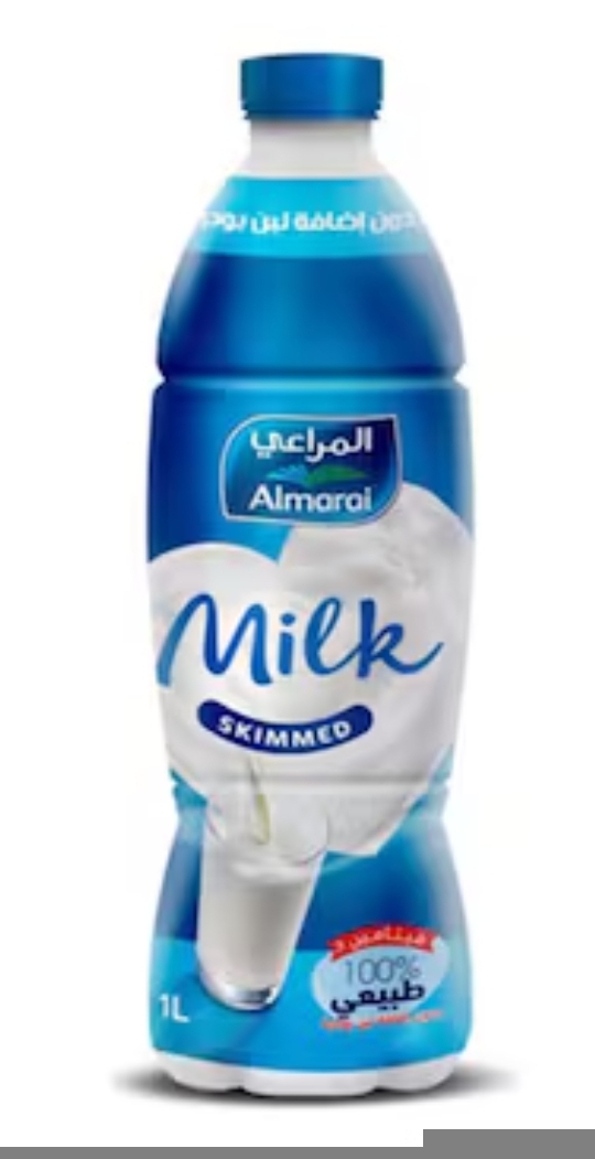 حليب المراعي لتر خالي الدسم