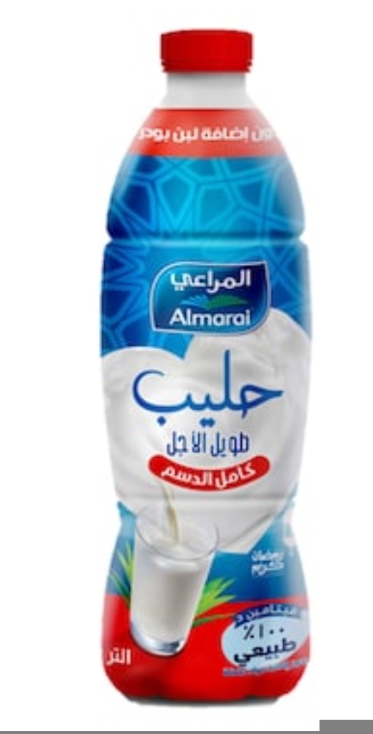 حليب المراعي لتر كامل الدسم